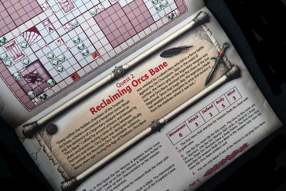 ExtraQuest Revenge of the Mountain Orcs Expansion **ENGLISH** (Heroquest 2021)