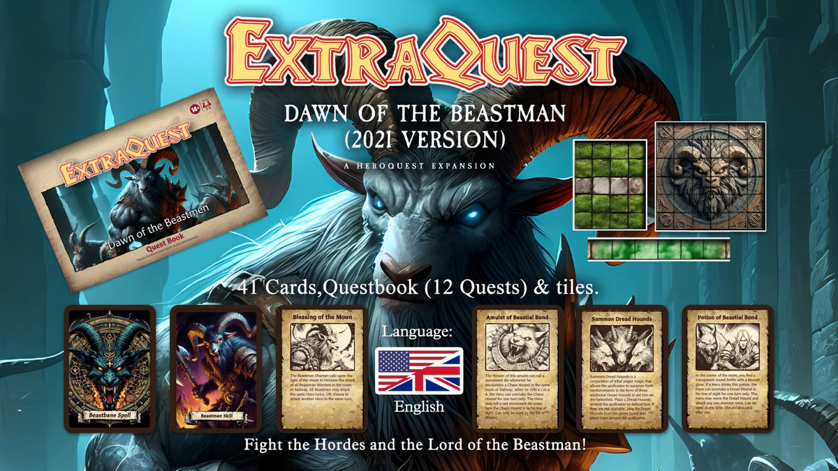 ExtraQuest Dawn of the Beastman Expansion **ENGLISH ONLY** (Heroquest 2021 Edition)