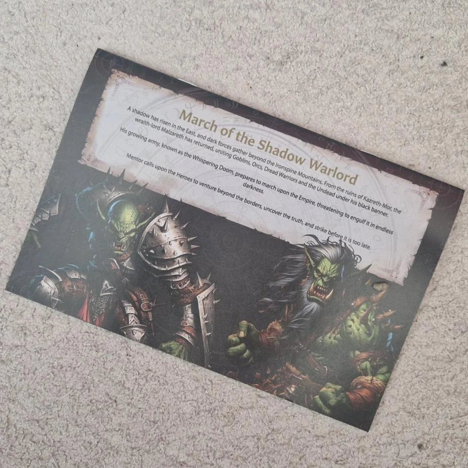 March of the Shadow Warlord Expansion **ENGLISH ONLY** (Heroquest 2021 Edition)