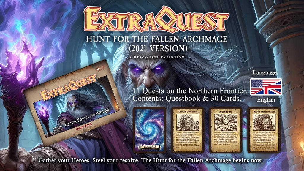ExtraQuest Hunt for the Fallen Archmage Expansion **ENGLISH ONLY** (Heroquest 2021 Edition)