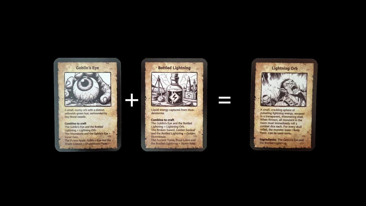 ExtraQuest Combine Unique Equipment card set **ENGLISH ONLY** (Heroquest 2021 Edition)