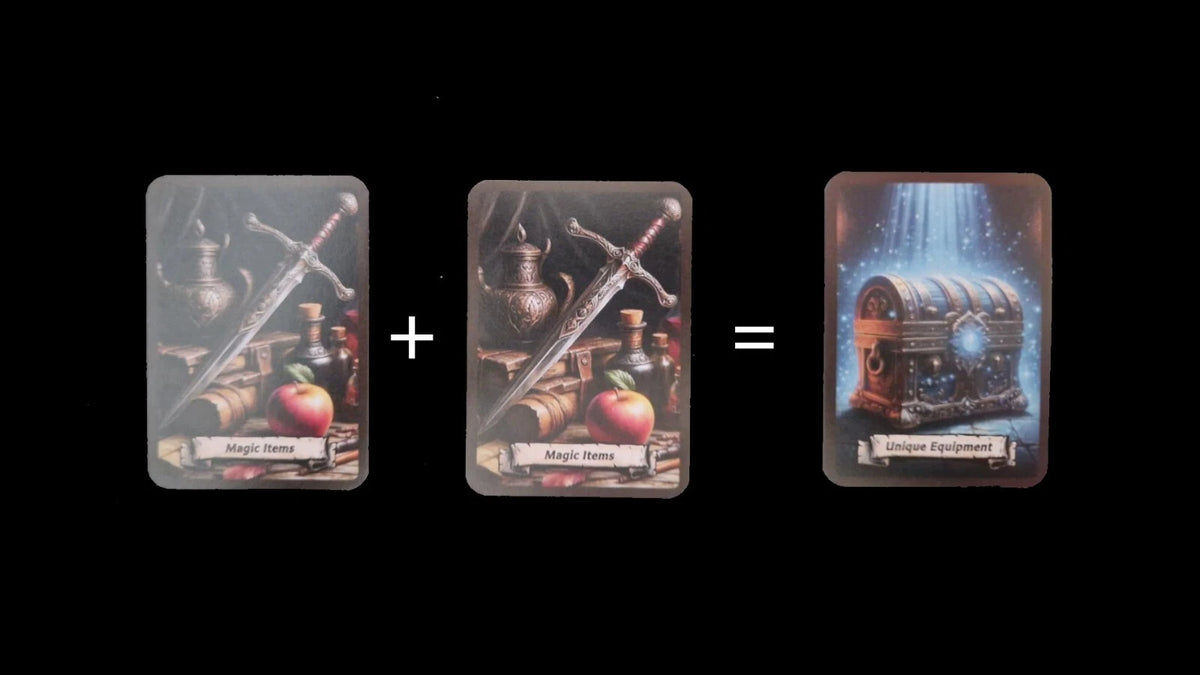 ExtraQuest Combine Unique Equipment card set **ENGLISH ONLY** (Heroquest 2021 Edition)