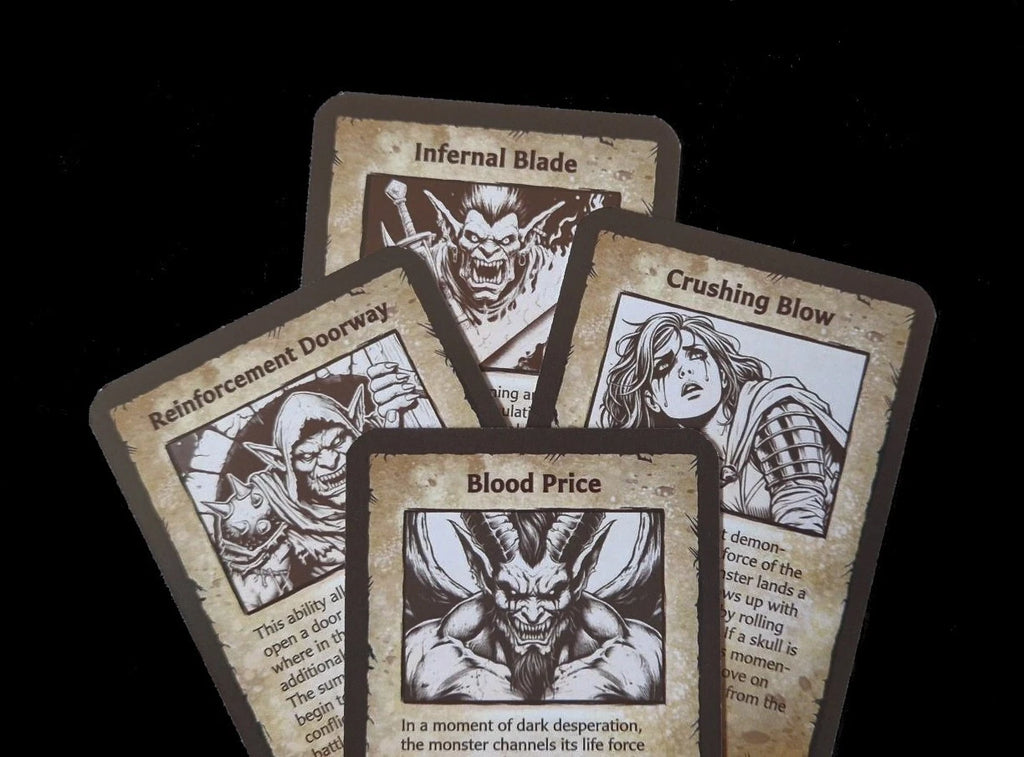ExtraQuest Dread Abilities cards **ENGLISH ONLY** (Heroquest 2021 Edition)