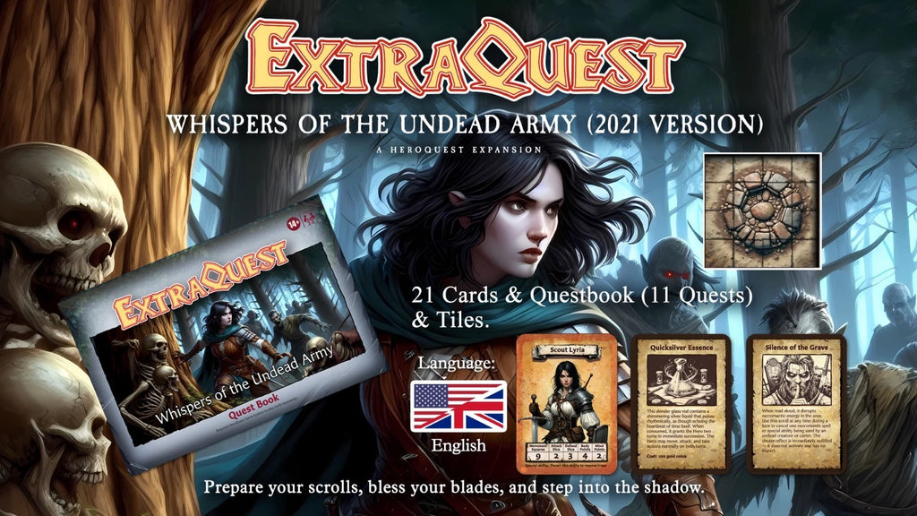 ExtraQuest Whispers of the Undead Army Expansion **ENGLISH ONLY** (Heroquest 2021 Edition)
