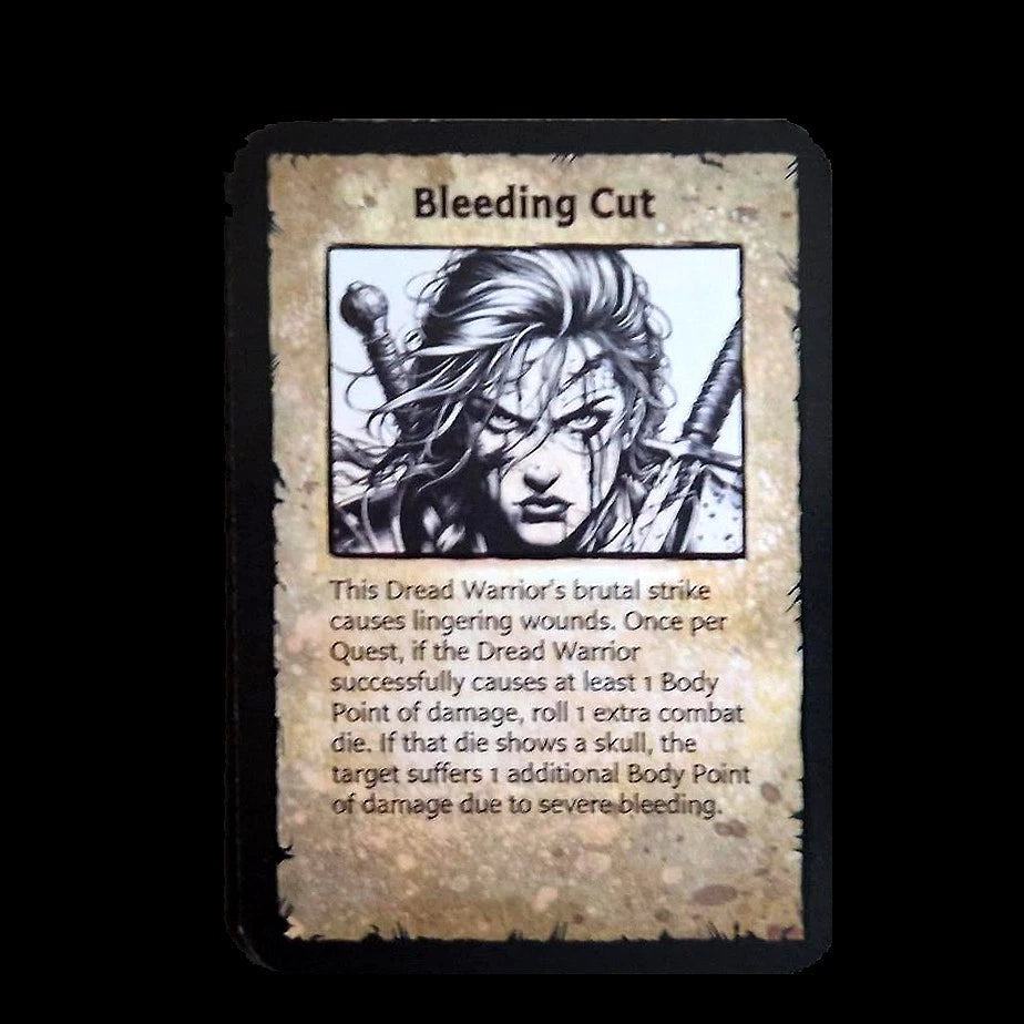 ExtraQuest Monster Skill cards Set I **ENGLISH ONLY** (Heroquest 1989 Edition)