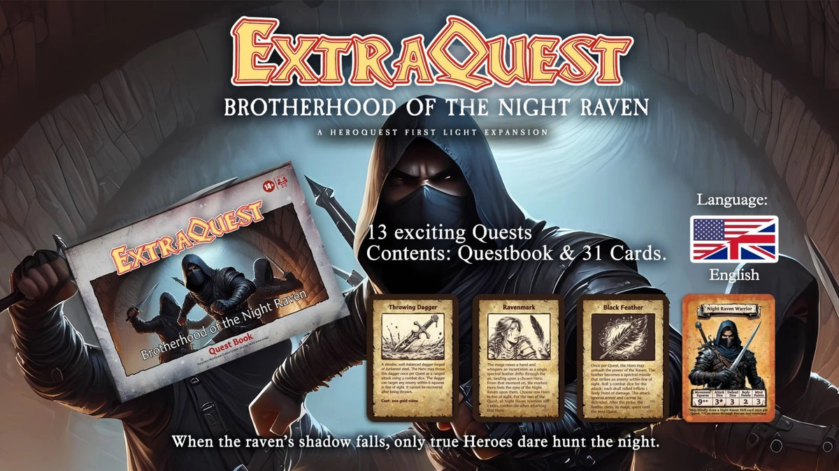 ExtraQuest Brotherhood of the Night Raven **ENGLISH ONLY** (Heroquest 2021 Edition)