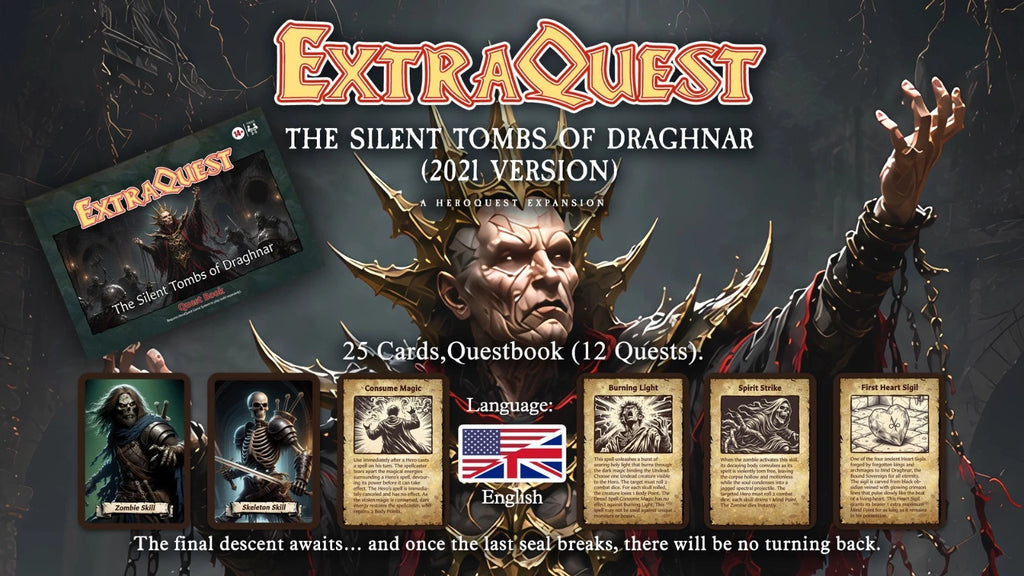 ExtraQuest The Silent Tombs of Draghnar Expansion **ENGLISH ONLY** (Heroquest 2021 Edition)