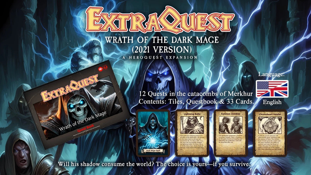 ExtraQuest Wrath of the Dark Mage Expansion **ENGLISH ONLY** (Heroquest 2021 Edition)