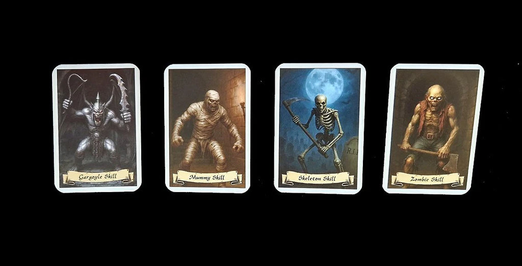 ExtraQuest Monster Skill cards Set II - Undead **ENGLISH ONLY** (Heroquest 1989 Edition)
