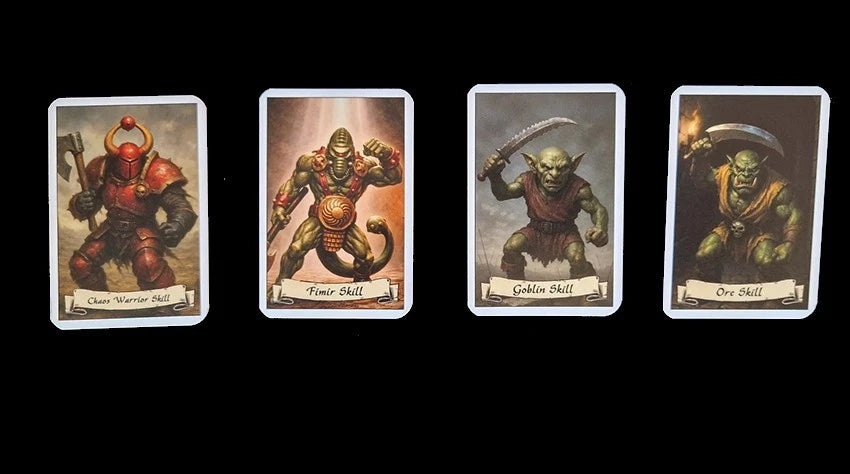 ExtraQuest Monster Skill cards Set I **ENGLISH ONLY** (Heroquest 1989 Edition)