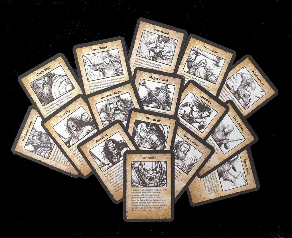 ExtraQuest Hero Skill cards Set 1 **ENGLISH ONLY** (Heroquest 2021 Edition)