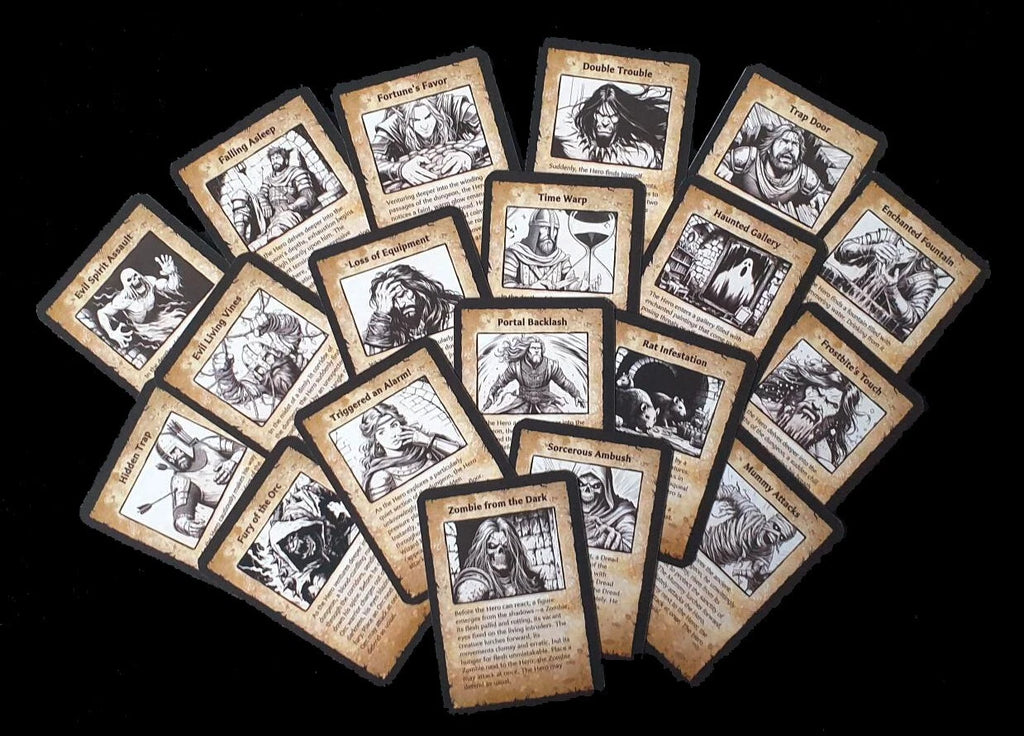 ExtraQuest Dungeon Event cards **ENGLISH ONLY** (Heroquest 2021 Edition)