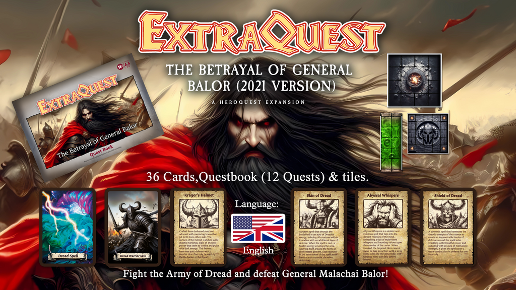 ExtraQuest The Betrayal of General Balor Expansion *ENGLISH* (Heroquest 2021)
