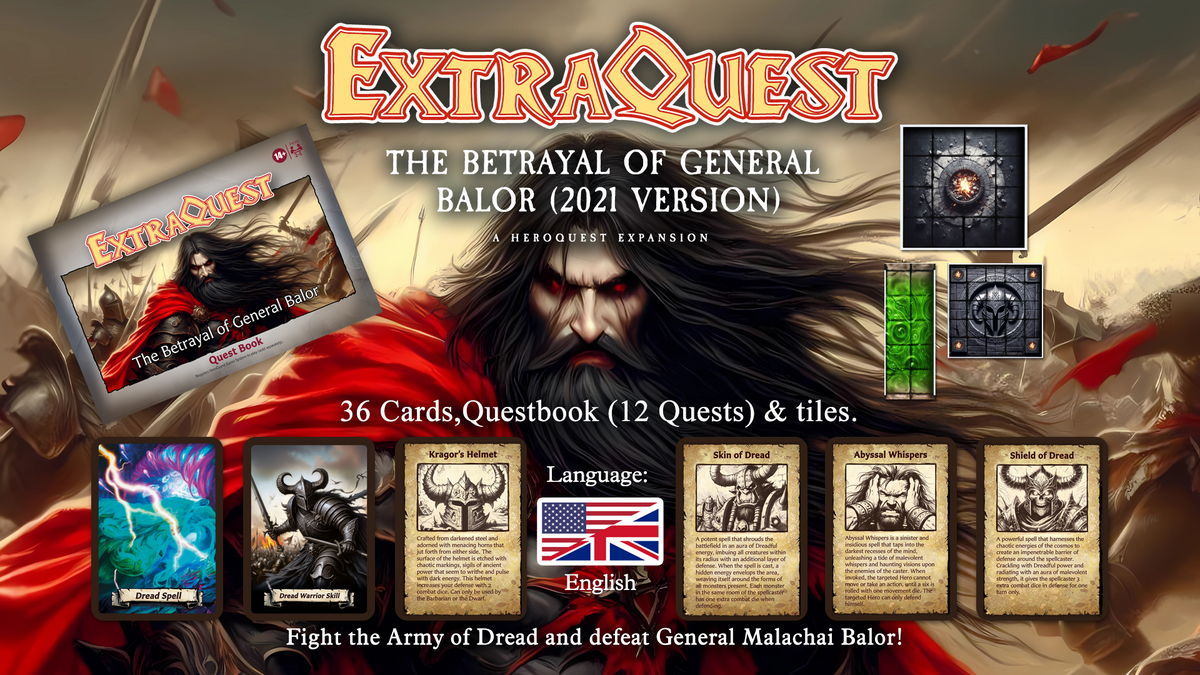 ExtraQuest The Betrayal of General Balor Expansion *ENGLISH* (Heroquest 2021)